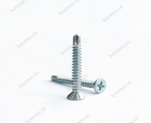 Flat head , 6 nibs under head, drilling point