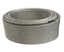 Steel wire rope, PVC coated, DIN 3055