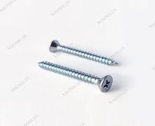 Self tapping screws, flat head.